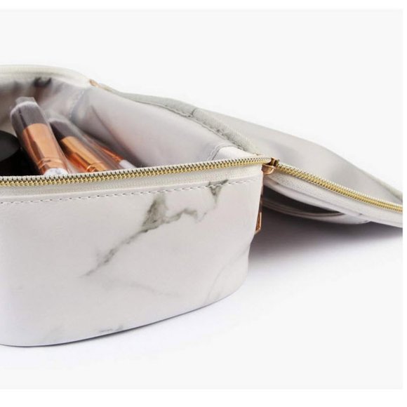 cute faux marble pattern makeup bag - Picture 2 of 7